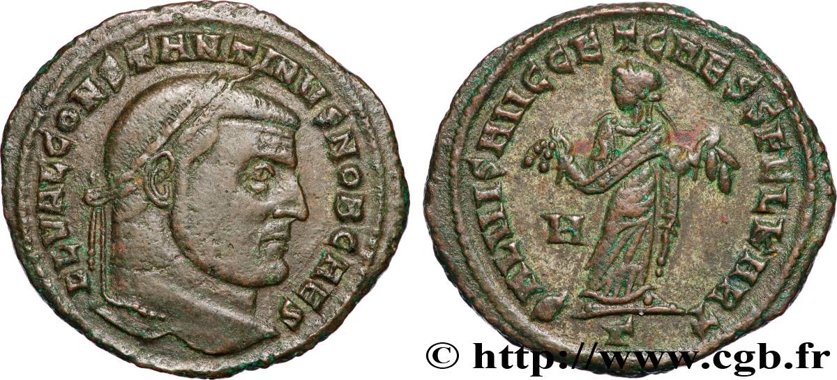 CONSTANTINE I THE GREAT Follis ou nummus XF