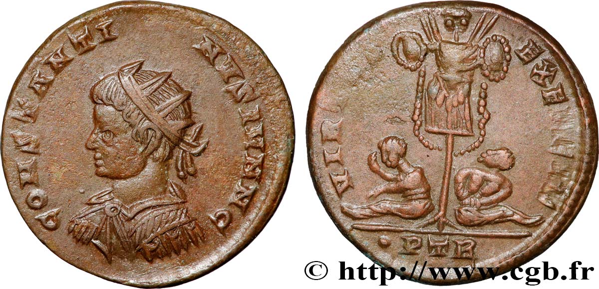 CONSTANTINE II Demi-centenionalis ou demi-nummus AU