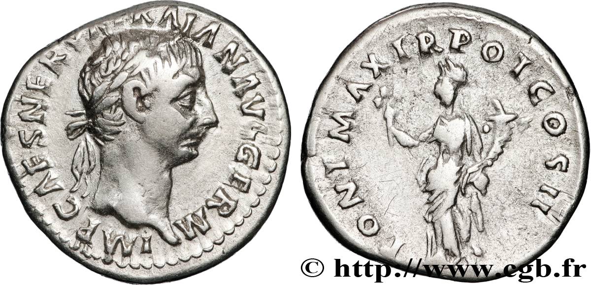 TRAJANUS Denier AU/XF