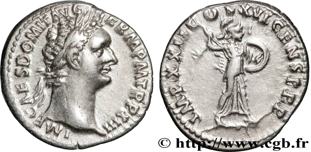 DOMITIANUS Denier AU/XF