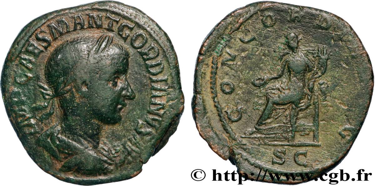 GORDIAN III Sesterce XF
