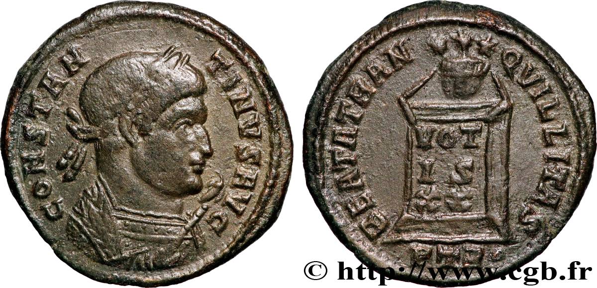 CONSTANTINE I THE GREAT Centenionalis ou nummus AU