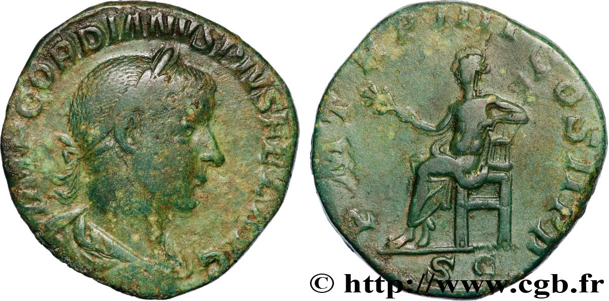 GORDIAN III Sesterce VF