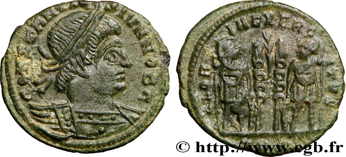 CONSTANTINE II Centenionalis ou nummus AU