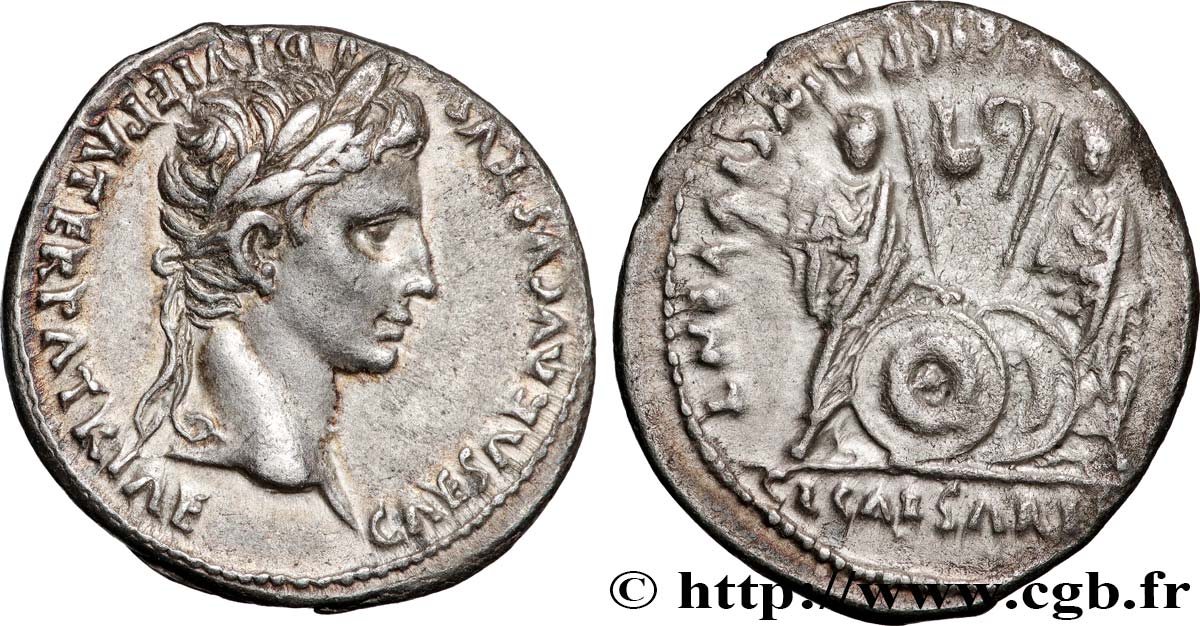 AUGUSTUS, CAIUS und LUCIUS Denier VZ/SS