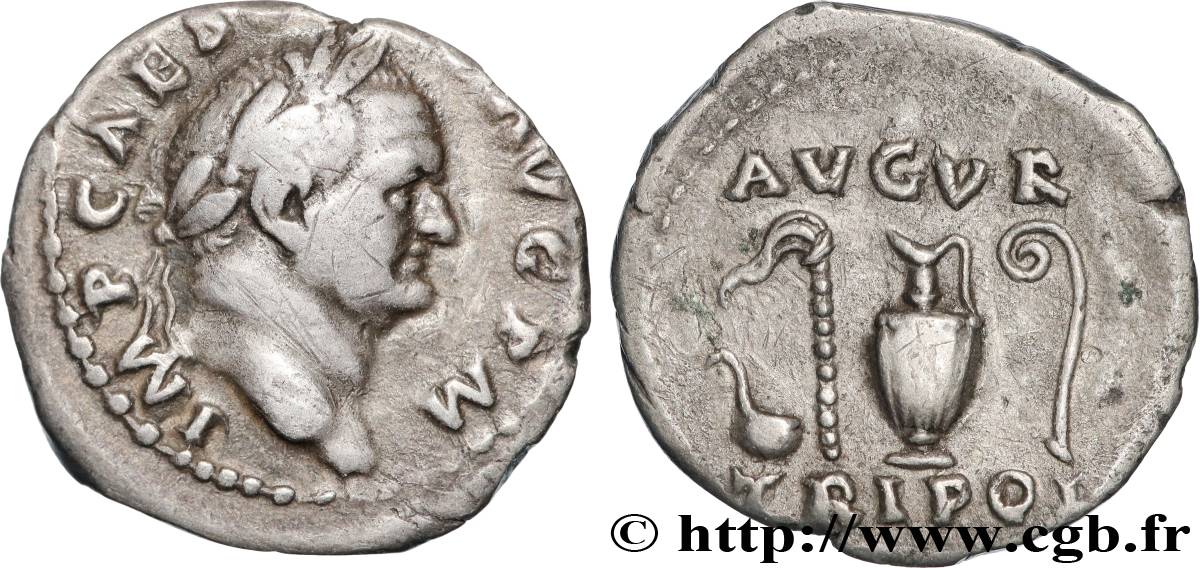 VESPASIAN Denier AU