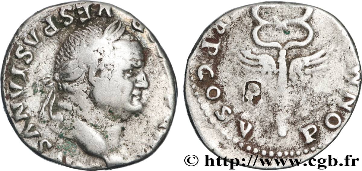 VESPASIANUS Denier XF