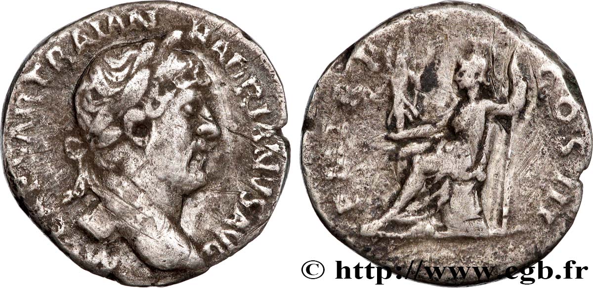 HADRIAN Denier VF