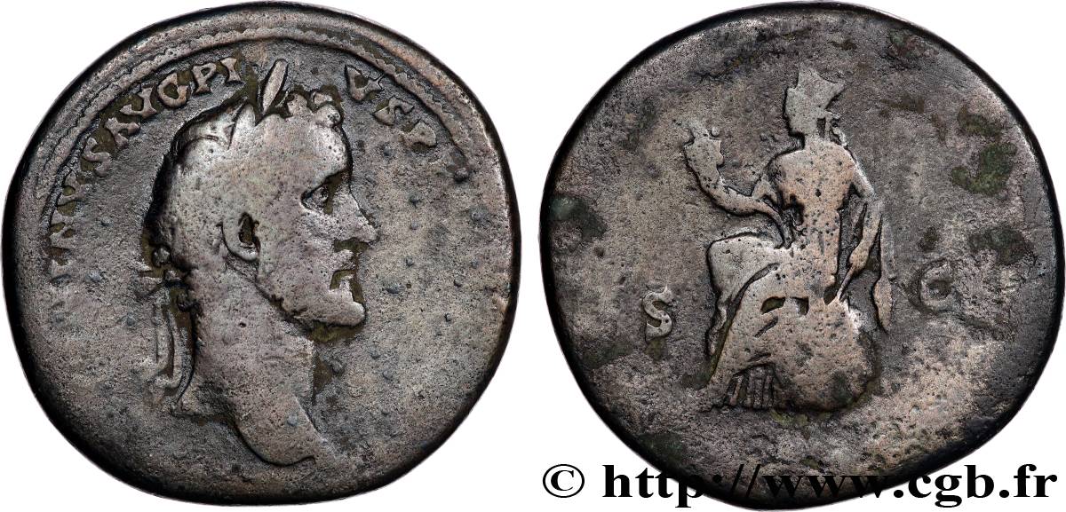 ANTONINUS PIUS Sesterce VF