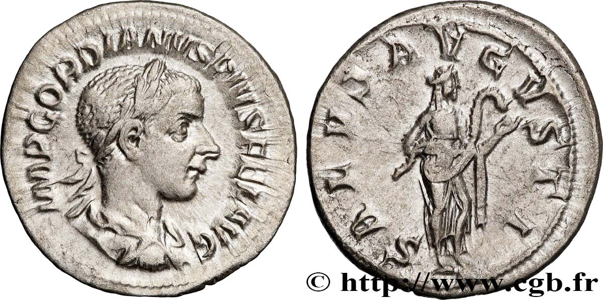 GORDIAN III Denier AU