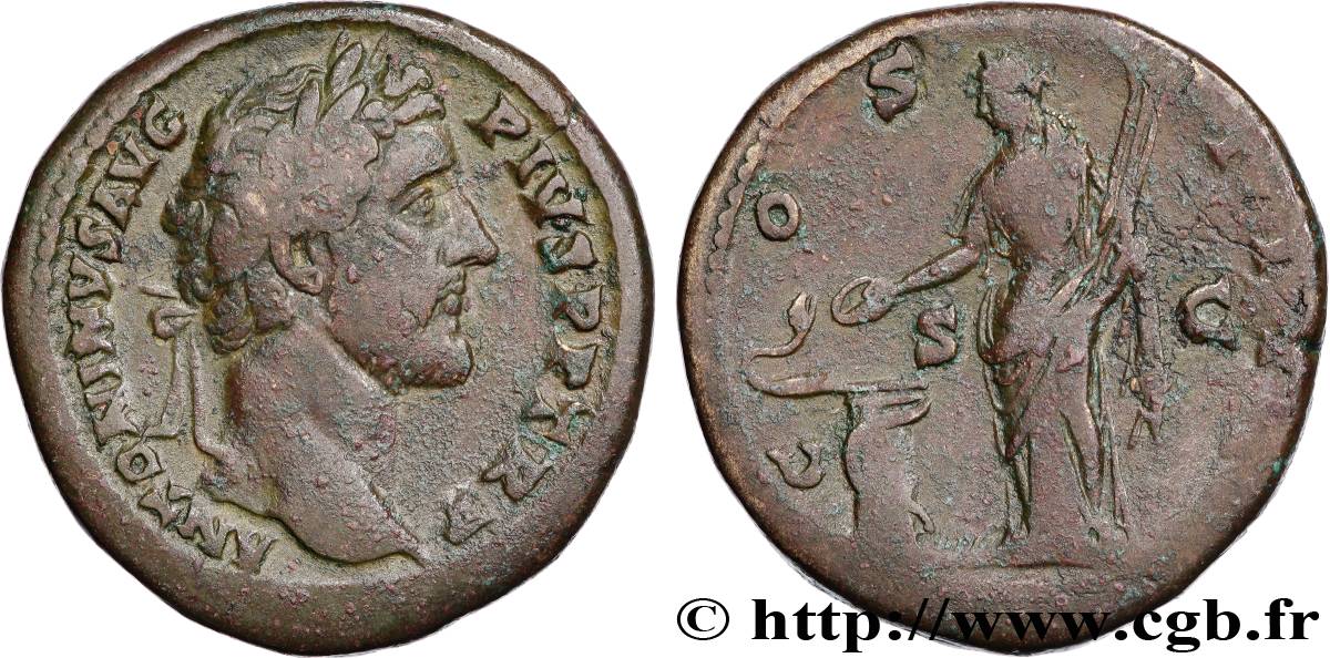 ANTONINUS PIUS Sesterce XF/VF