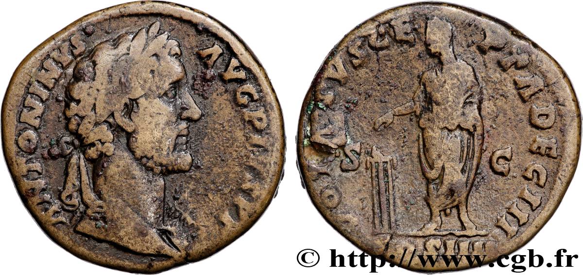 ANTONINUS PIUS Sesterce VF