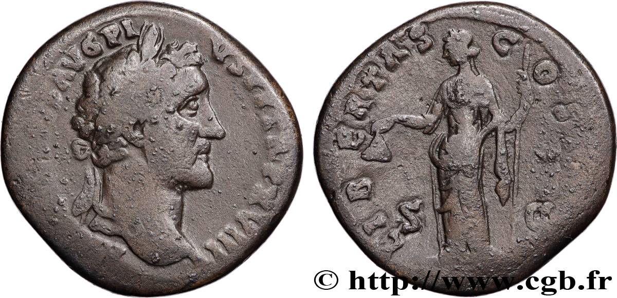 ANTONINUS PIUS Sesterce VF