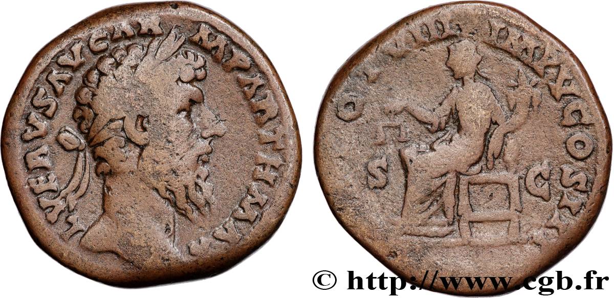 LUCIUS VERUS Sesterce XF/VF