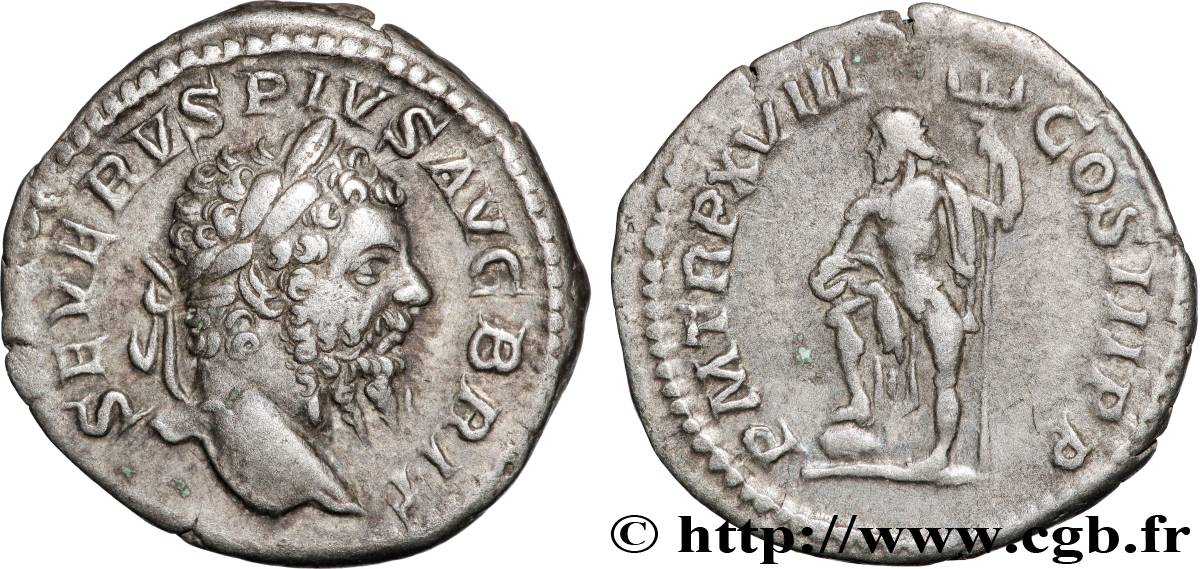 SEPTIME SÉVÈRE Denier TTB+