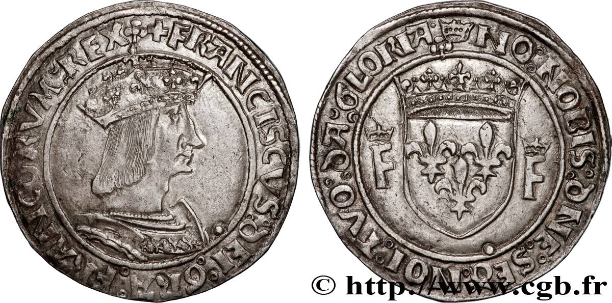 FRANCOIS I Teston, 13e type n.d. Lyon AU