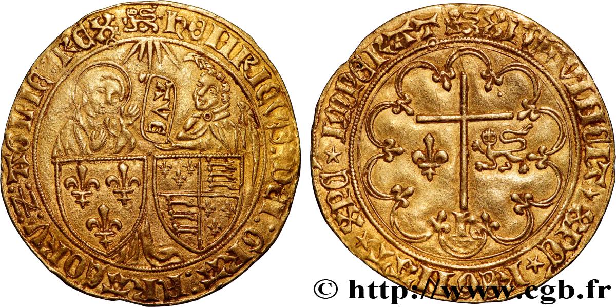 HENRY VI OF LANCASTER Salut d or n.d. Rouen AU
