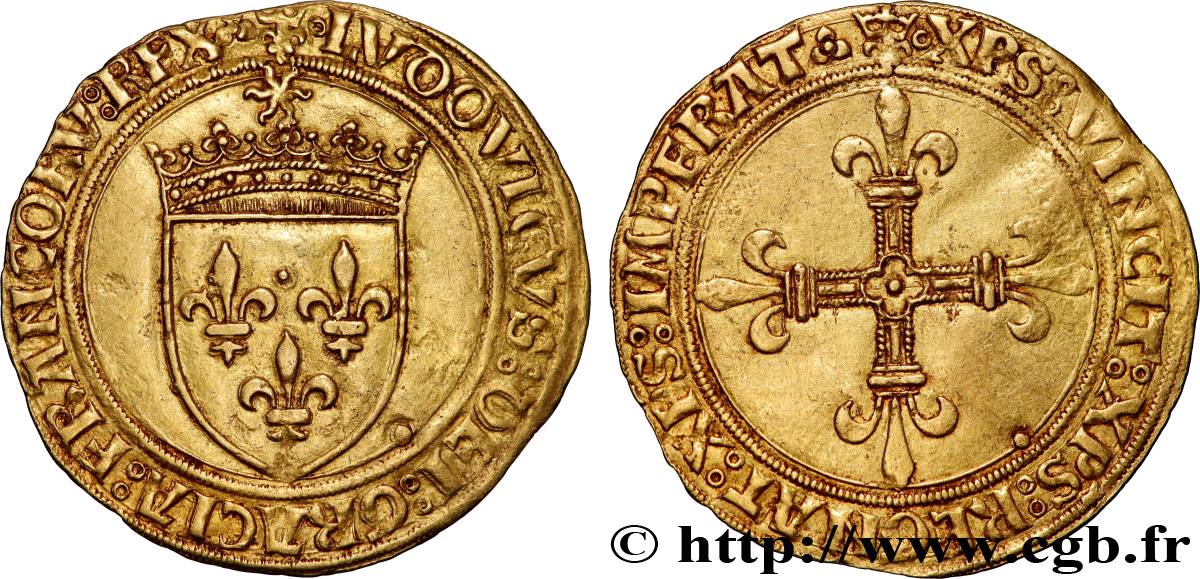LOUIS XII  Écu d or au soleil s.m. Lyon q.SPL