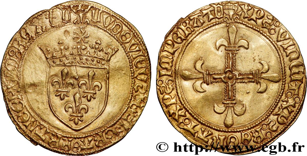 LOUIS XII  Écu d or au soleil 25/04/1498 Villefranche-de-Rouergue AU