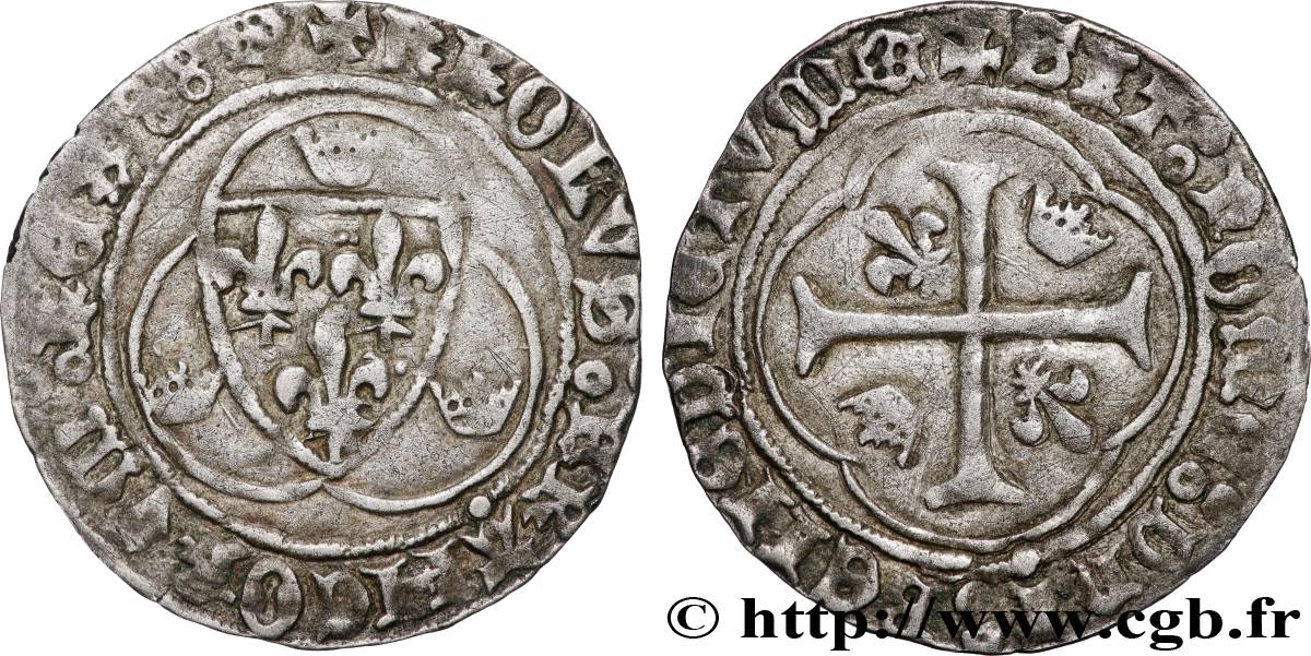 CHARLES VII  THE WELL SERVED  Blanc à la couronne n.d. Limoges BB