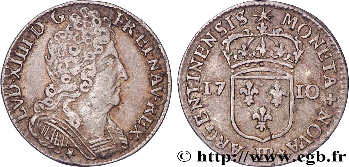 LOUIS XIV  THE SUN KING  Onze sols 1710 Strasbourg AU