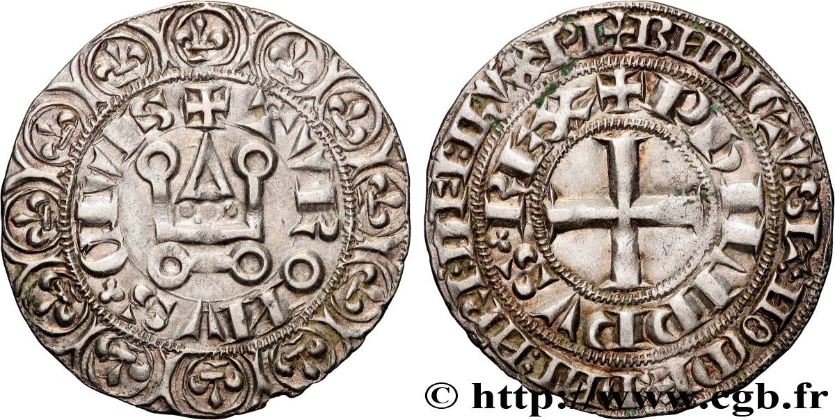 PHILIPPE VI DE VALOIS Gros tournois s.m.  TTB+/SUP