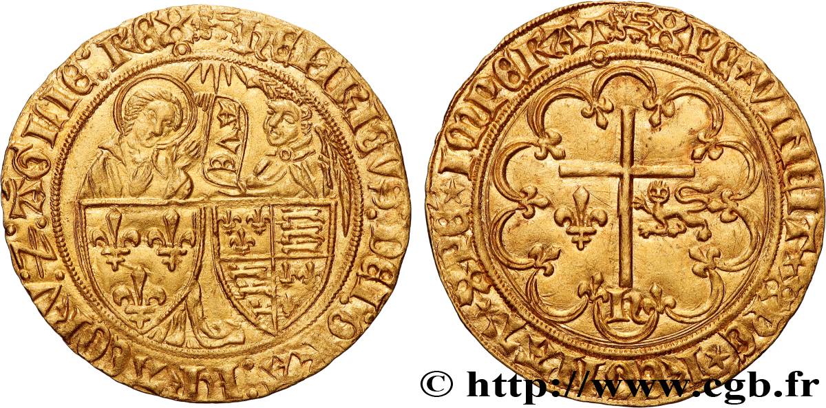 HENRY VI OF LANCASTER Salut d or s.m. Rouen AU/AU