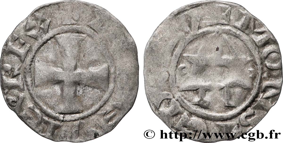 LOUIS VI LE GROS Denier, 5e type n.d. Montreuil-sur-Mer TB+