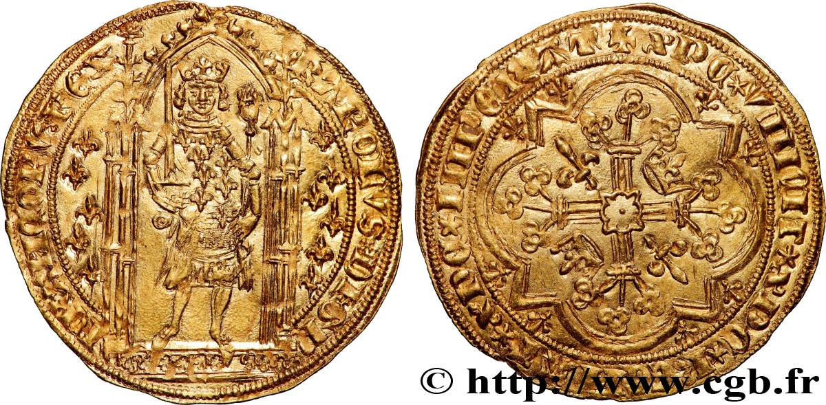 CHARLES V LE SAGE Franc à pied s.m. s.l. TTB+