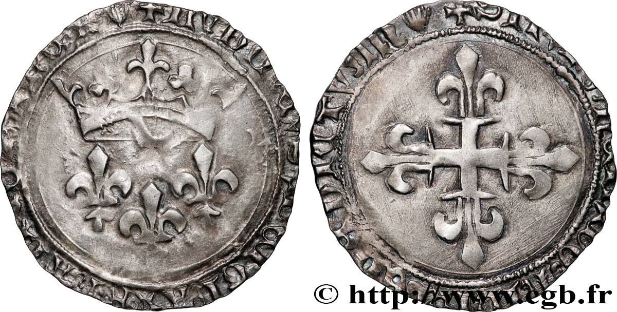 LOUIS XI LE PRUDENT Gros de roi s.m. Montpellier TTB