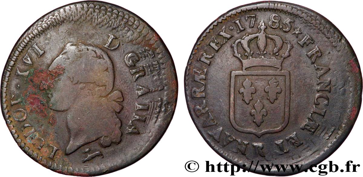 LOUIS XVI Sol dit  à l écu  1785 Orléans S