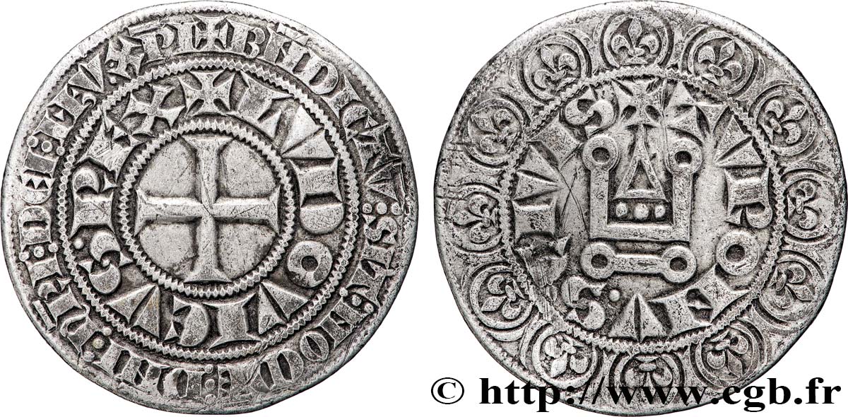 LOUIS IX  SAINT LOUIS  Gros tournois après 1266  XF