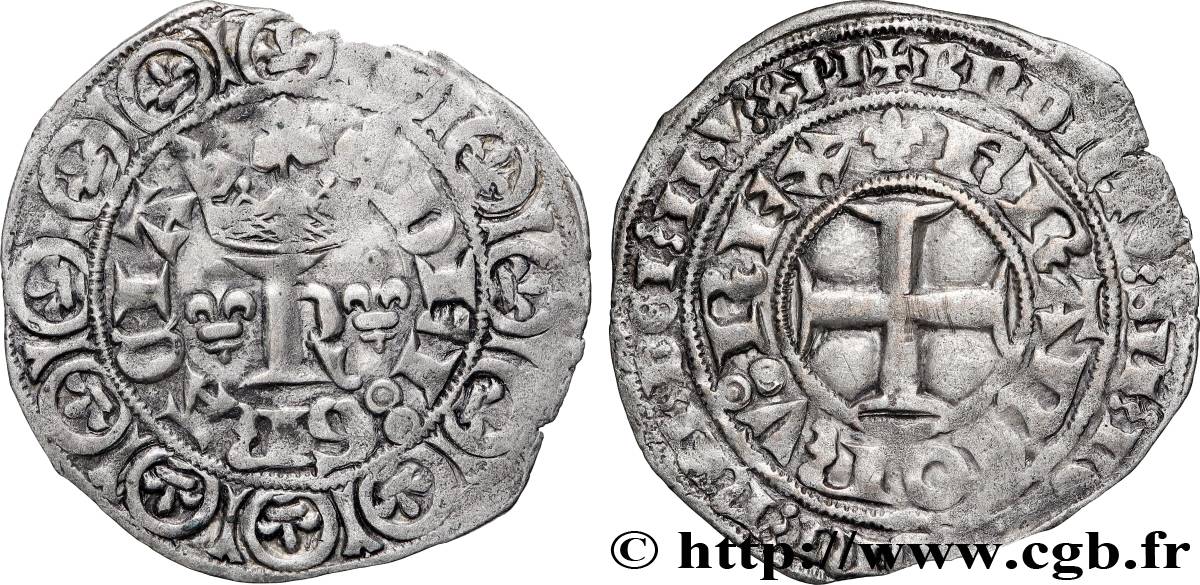 CHARLES V LE SAGE Blanc au K 20/04/1365  TTB