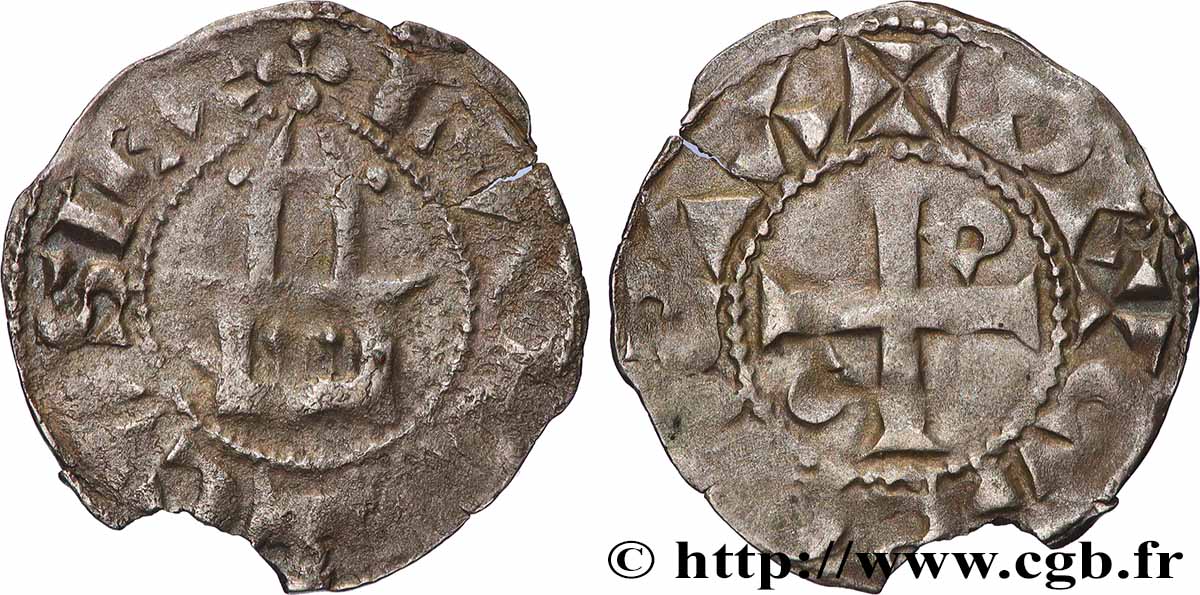 LUDWIG VI  THE FAT  Denier, 1er type n.d. Dreux fVZ