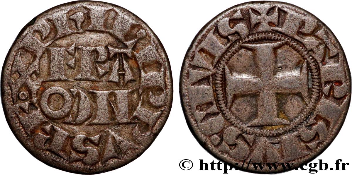 PHILIPPE IV LE BEL Piéfort du denier parisis à l O rond s.m. Paris TTB+