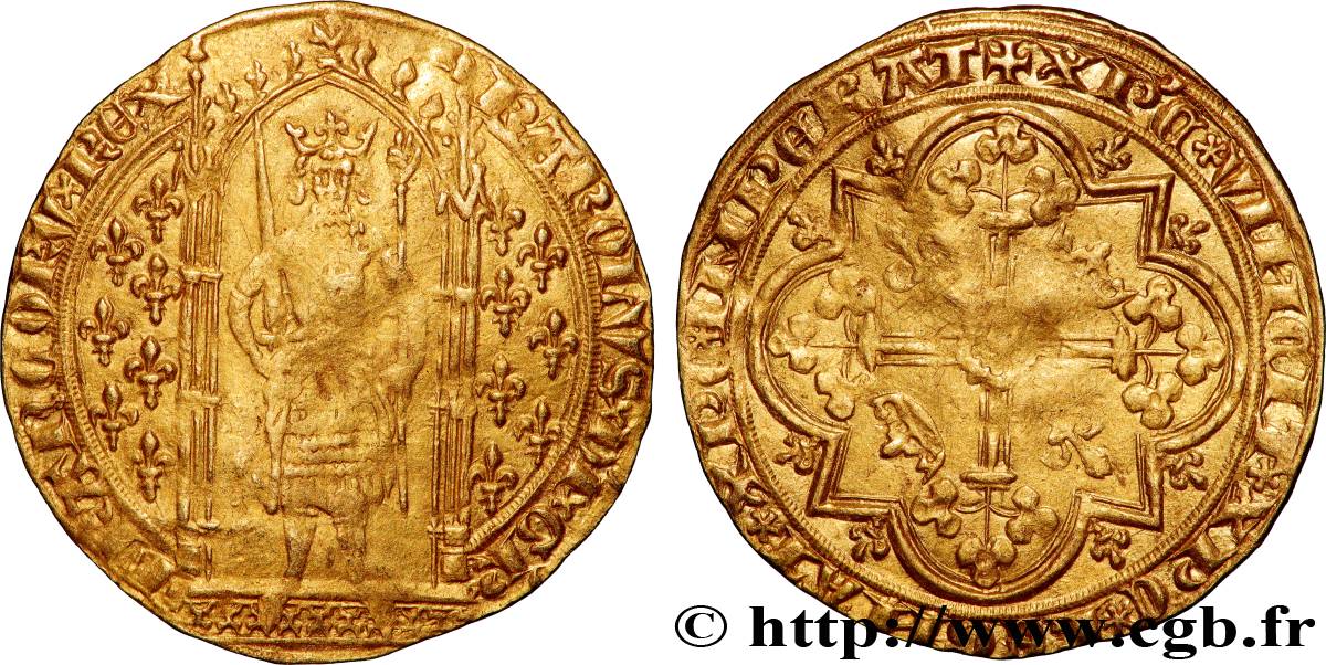 CHARLES V LE SAGE Franc à pied s.m.  TB+