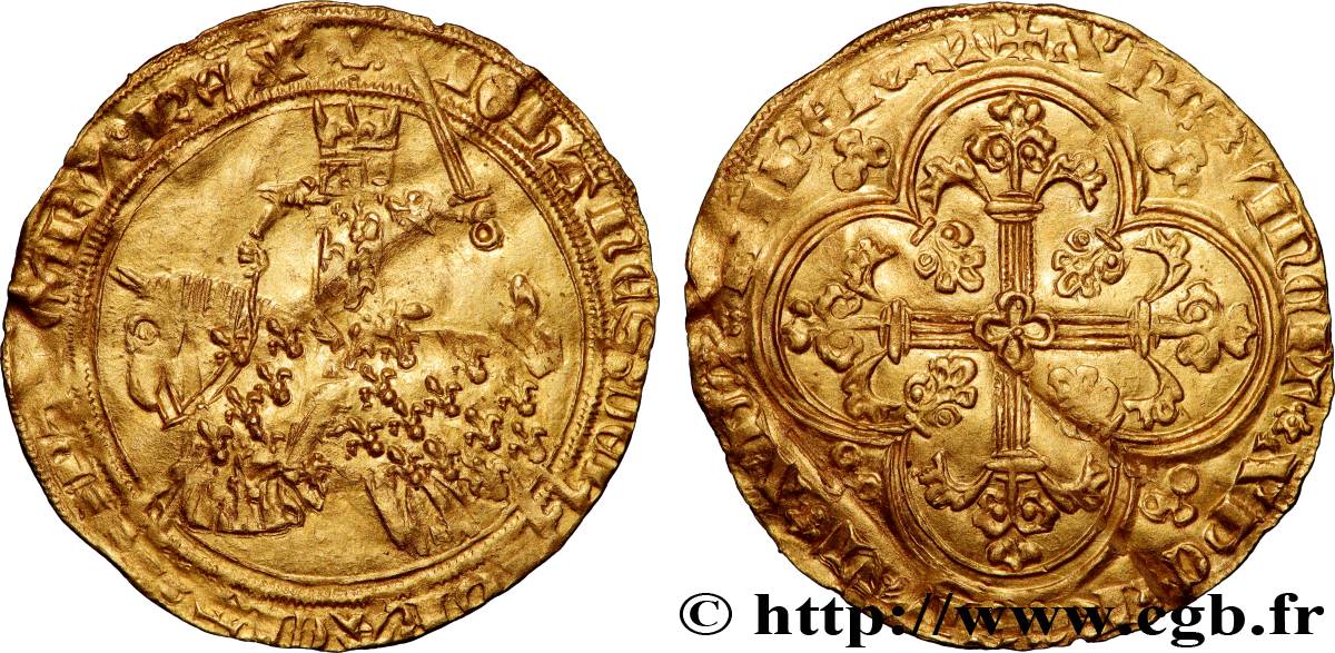 JOHANN II  THE GOOD  Franc à cheval s.m.  SS/fSS
