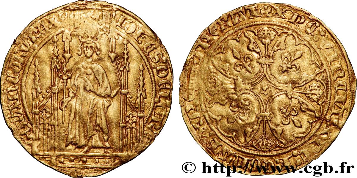 JEAN II LE BON Royal d or s.m.  TTB+/TTB