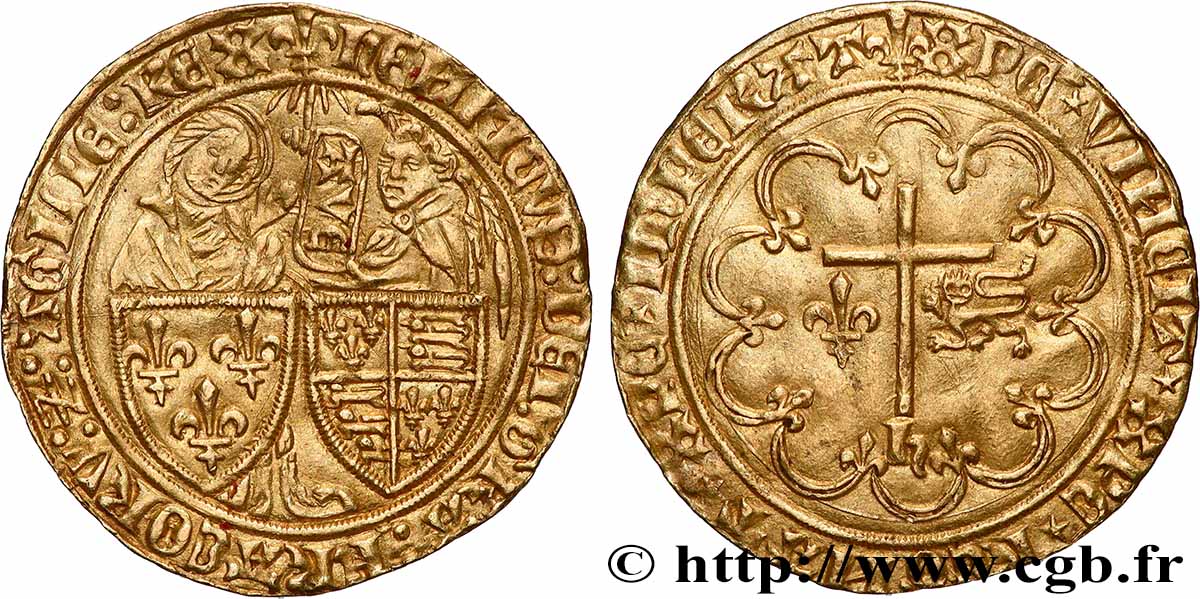 HENRY VI OF LANCASTER Salut d or s.m. Saint-Lô q.SPL