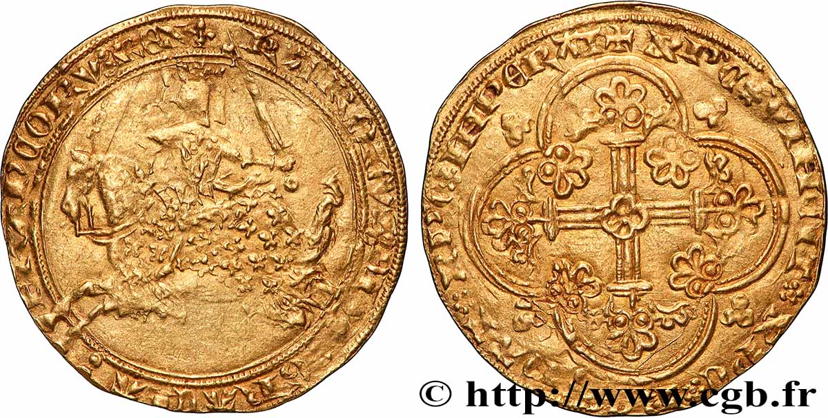 CHARLES V LE SAGE / THE WISE Franc à cheval s.m.  XF
