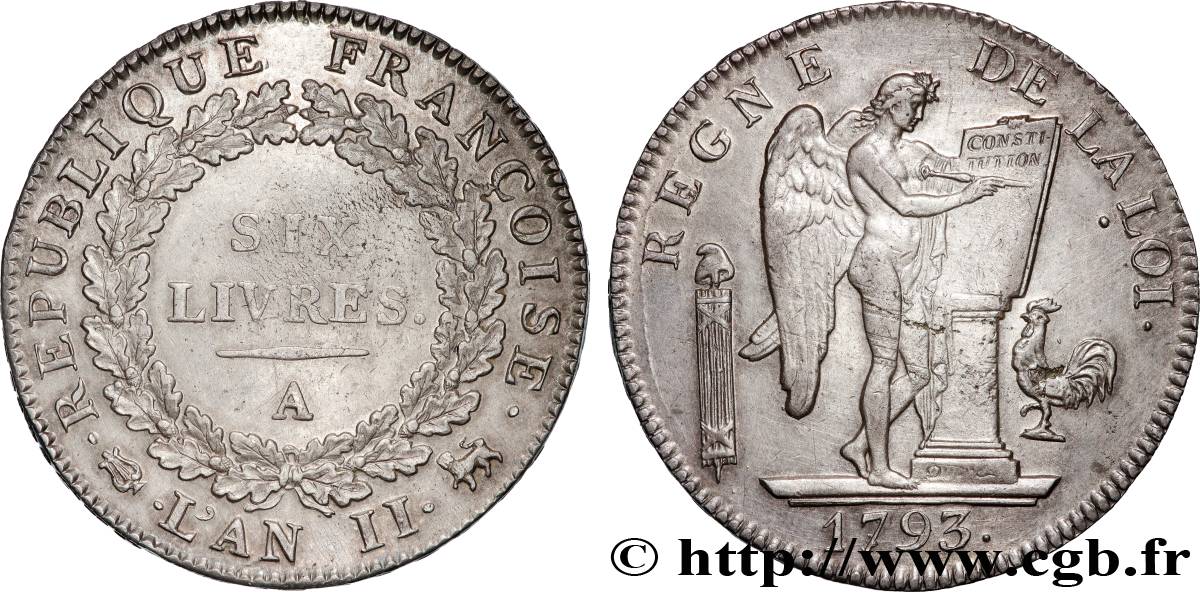 THE CONVENTION Six livres dit  au génie  1793 Paris AU