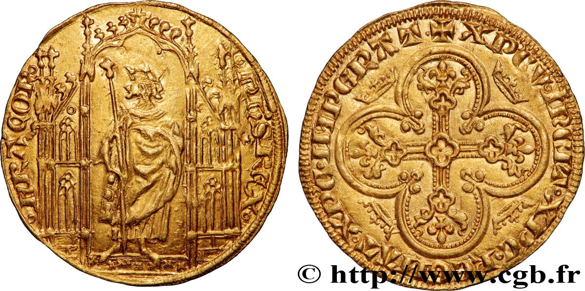 FILIPPO VI OF VALOIS Royal d or s.m.  BB/q.SPL