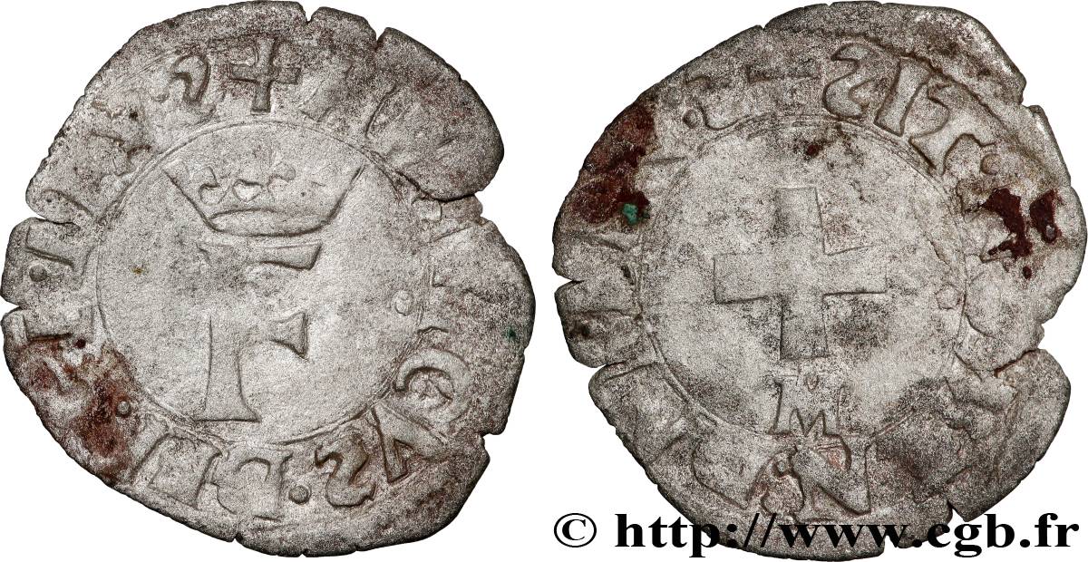 HENRY II Liard à la croisette, dit  à l F  s.m. Toulouse VF