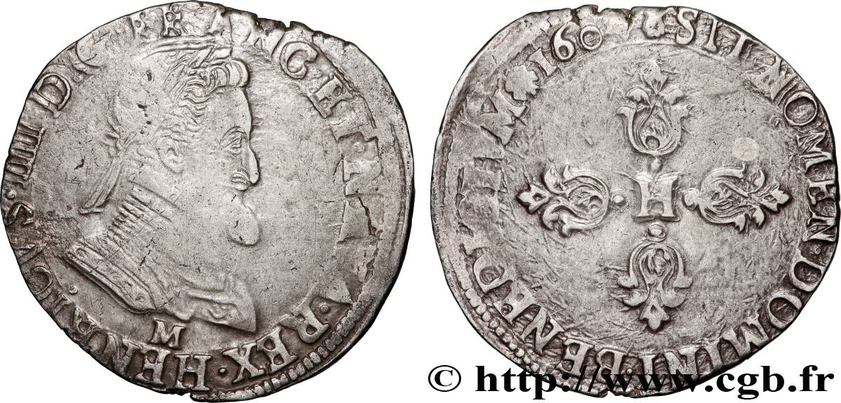 HENRI IV LE GRAND Demi-franc, type de Toulouse 160[?] Toulouse TB+