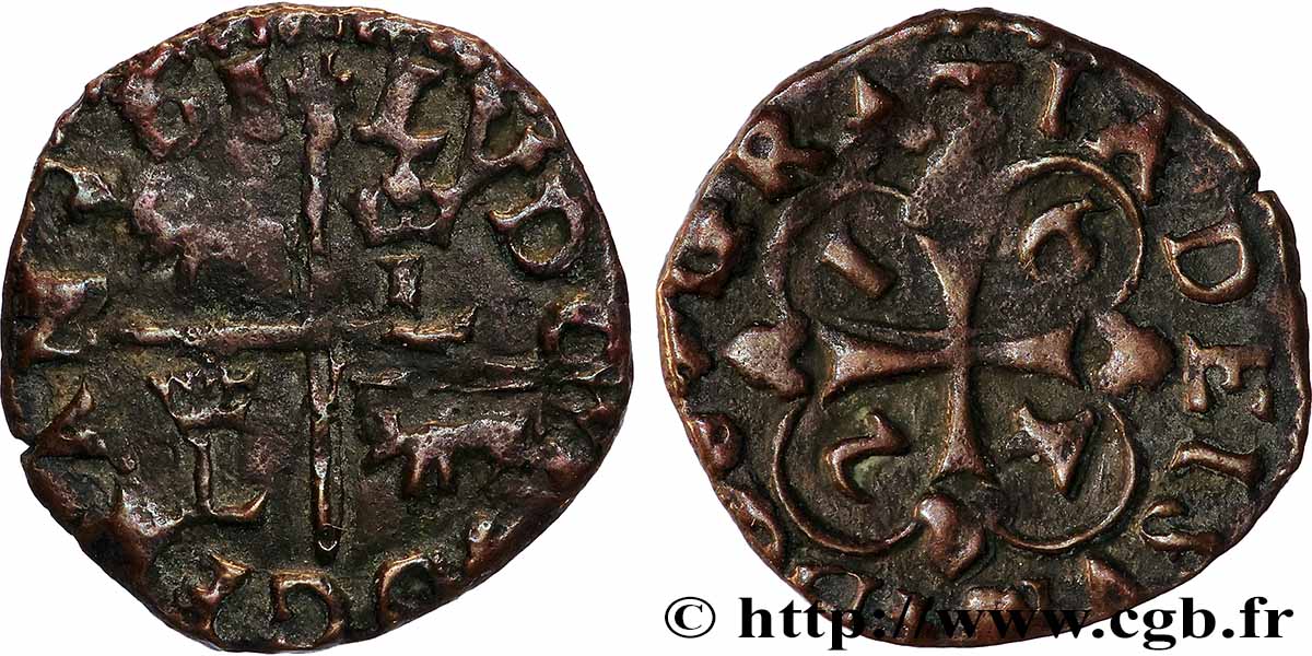 LOUIS XIII  Vaquette, 3e type 1642 Morlaàs SS/fVZ