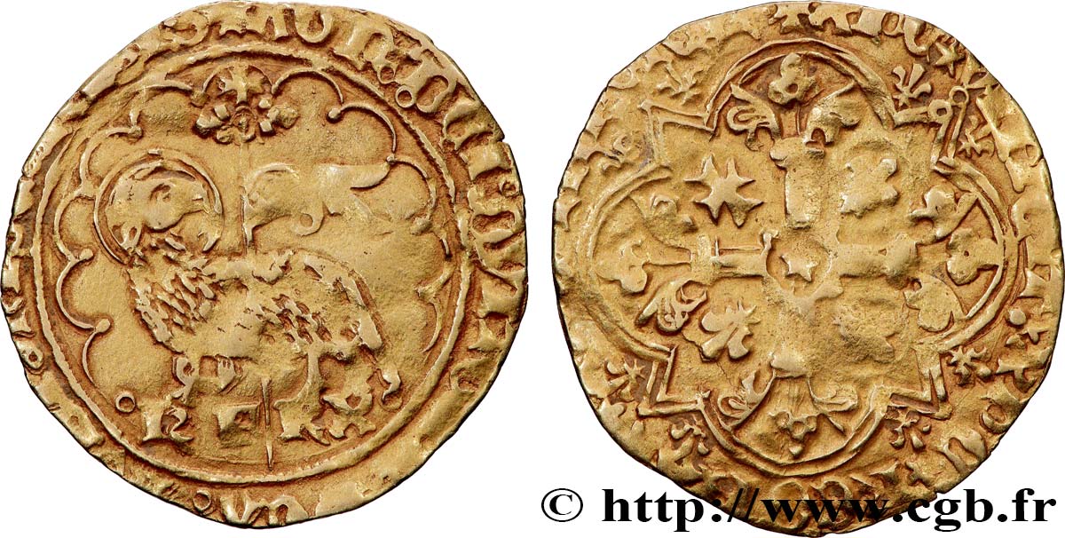 CHARLES VII LE VICTORIEUX Agnel d&nbsp;or n.d. Montpellier TB