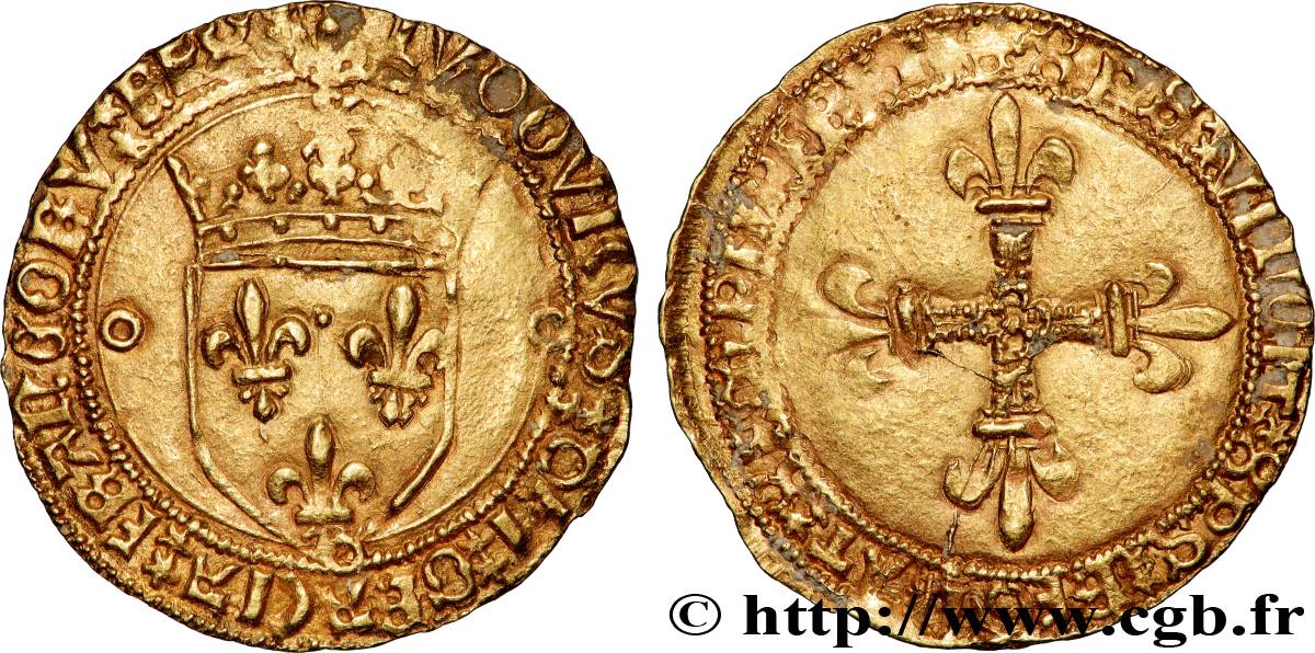LOUIS XII  Écu d or au soleil 25/04/1498 Dijon AU