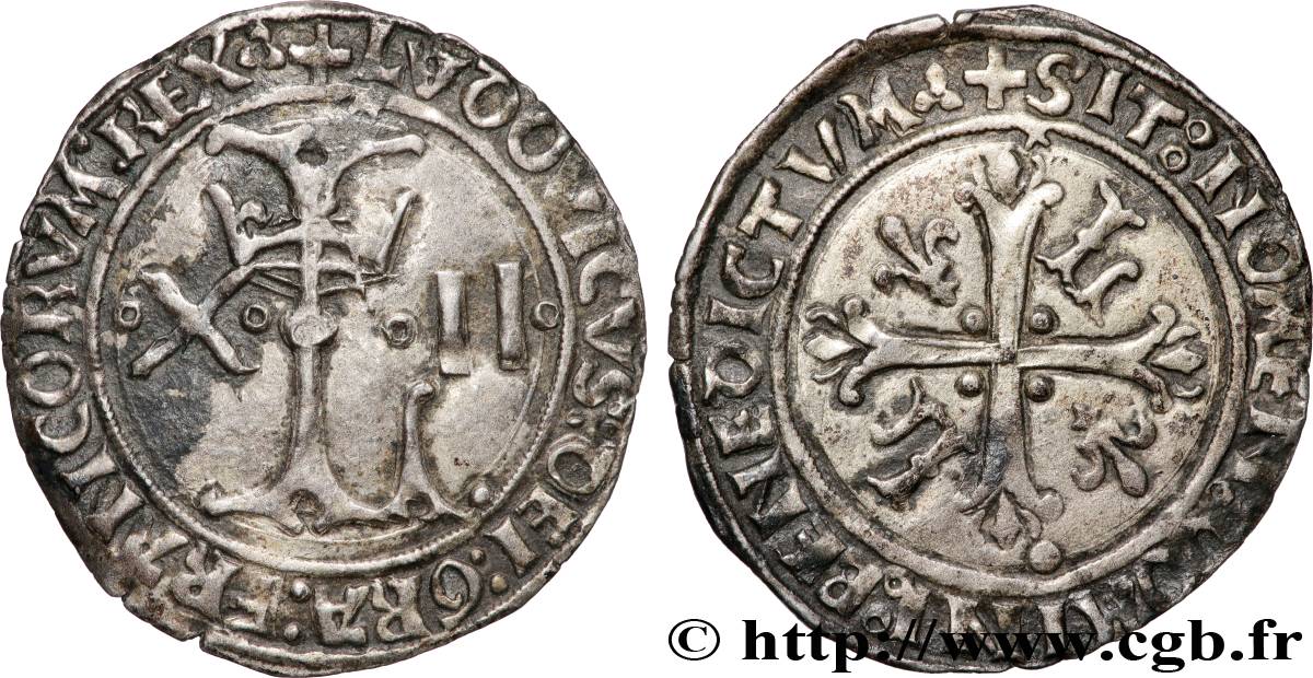 LOUIS XII  Dizain ludovicus s.m. Lyon AU
