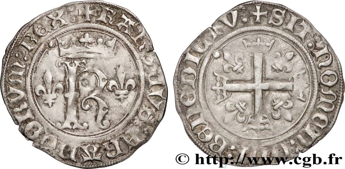 CHARLES VIII Karolus ou dizain n.d. Paris AU