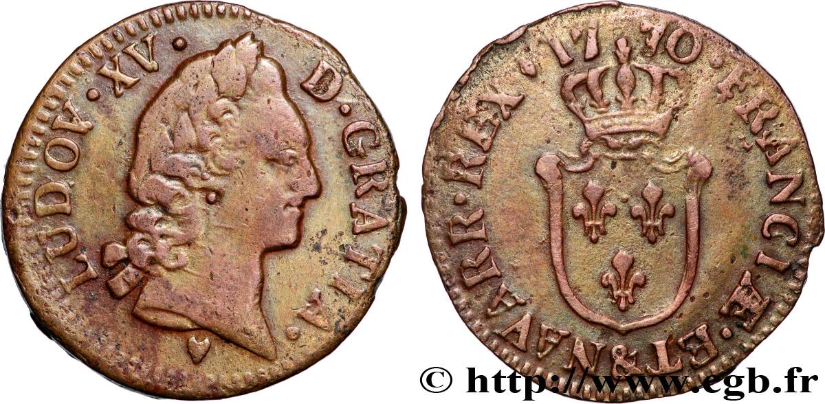 LOUIS XV DIT LE BIEN AIMÉ Demi-sol d Aix 1770 Aix-en-Provence TTB